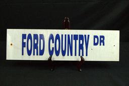 Ford Country Dr  Metal Sign