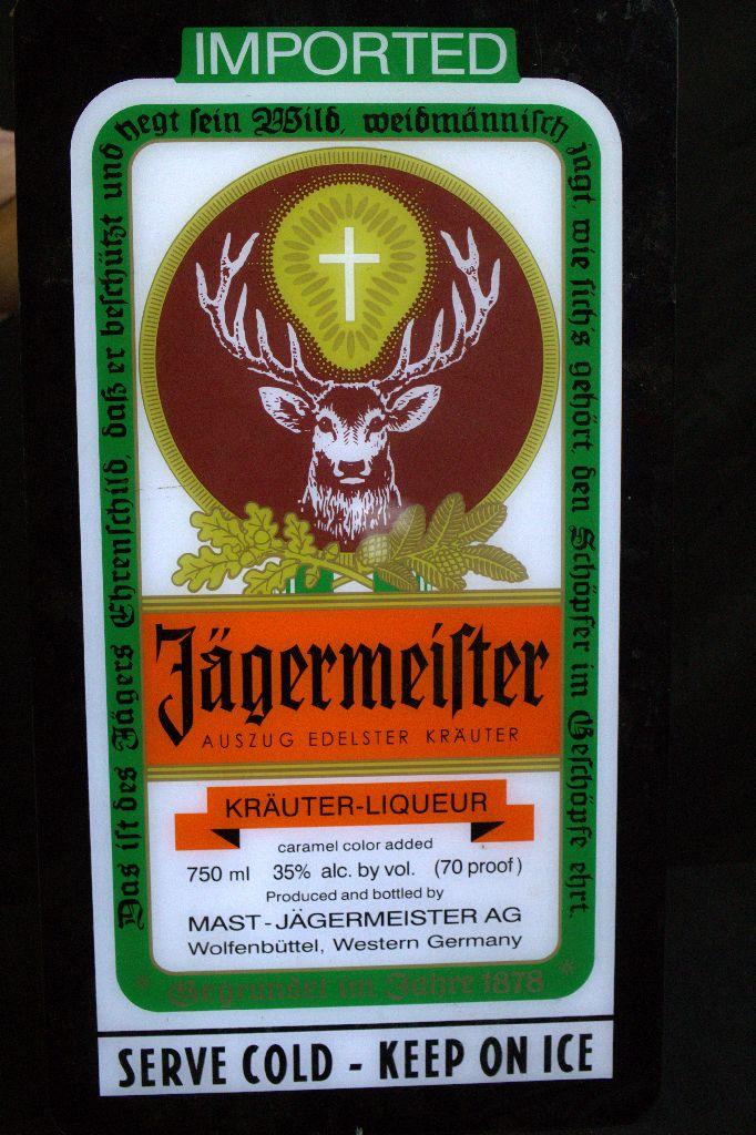 Lighted Jagermeilter Sign