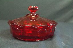 Ruby Coin Dot Covered Dish