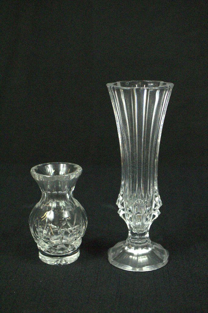 2 Crystal Vases