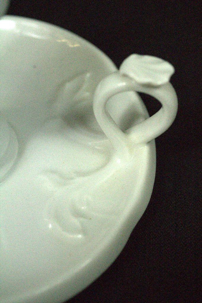 Victorian Porcelain Candlestick With Snuffer