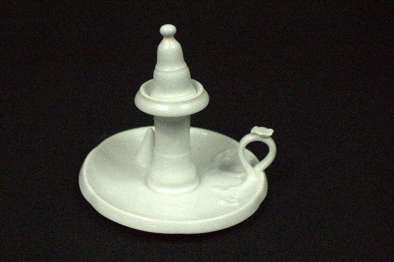 Victorian Porcelain Candlestick With Snuffer