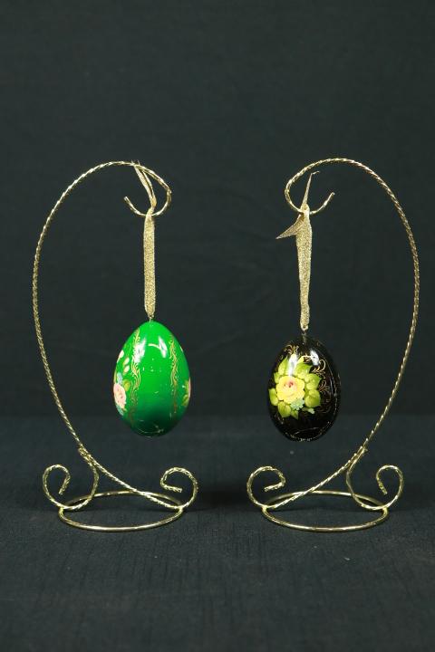 2 Hanging Decorative Eggs