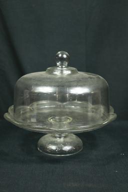 Covered Glass Cake Stand