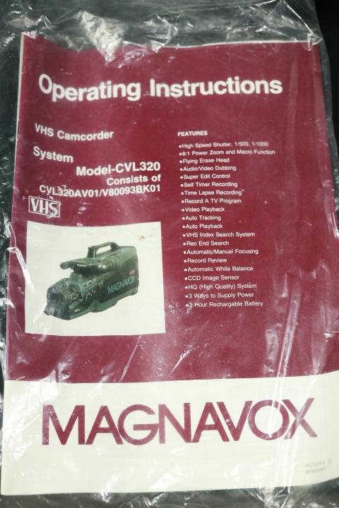 Magnavox CD H.S. Shutter Camcorder With Bag
