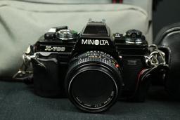 Minolta X-700 Camera In Leather Case