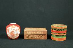 Ginger Jar, Trinket Box, & Pestle