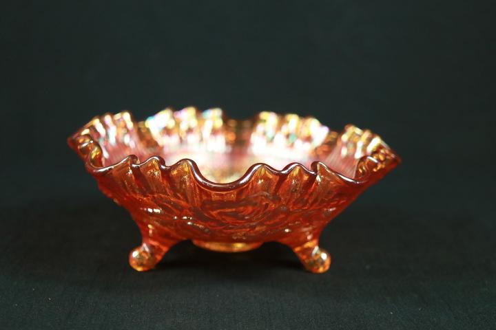 CarnivalGlass Footed Bowl