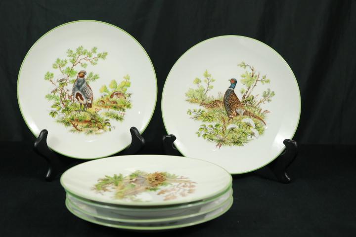 6 Bareuther German Wildlife Plates