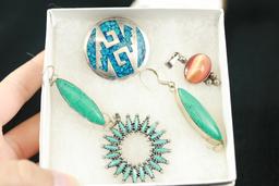 Sterling Silver Earrings & Turquoise Earrings