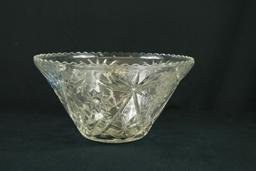 Pressed Glass Punch Bowl