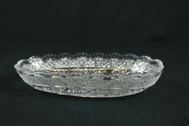 Pressed Glass Butter Dish