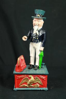 Uncle Sam Cast Iron Bank