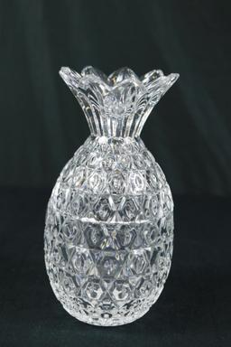 Pineapple Shaped Crystal Vase