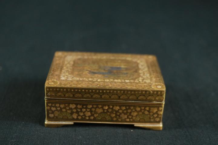 Asian Brass Trinket Box