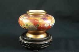 Asian Vase On Stand