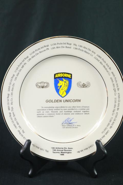 13th Airborne Division Commemorative Plate