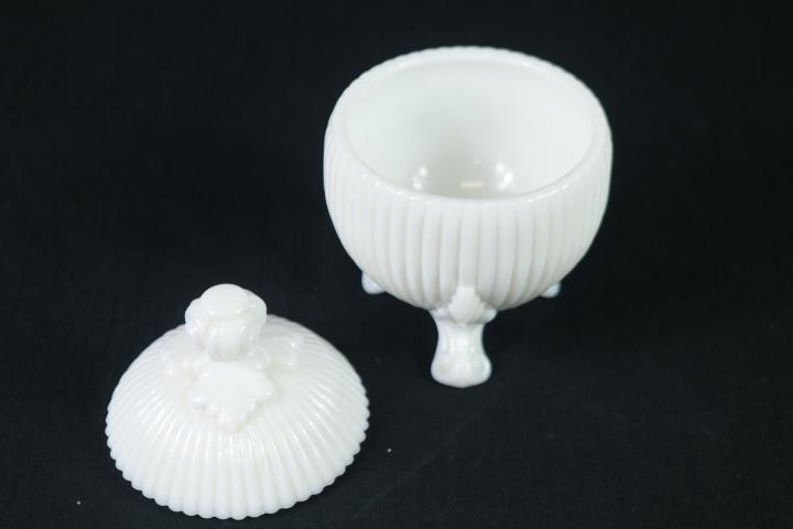 Westmoreland Milk Glass Covered Dish