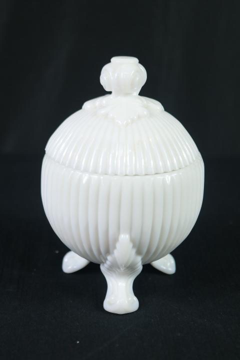 Westmoreland Milk Glass Covered Dish