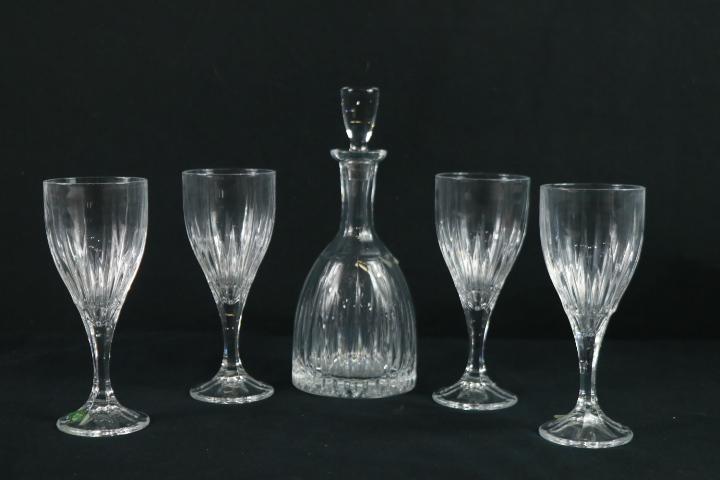 Shannon Crystal Decanter & 4 Glasses