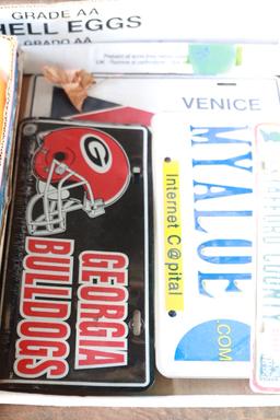 1976 Stafford County License Plate & Other Assorted License Plates