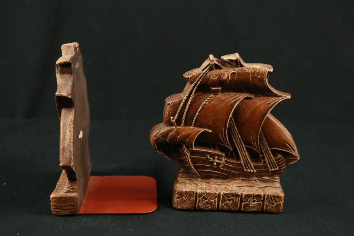 Pair Of Clipper Ship Book Ends