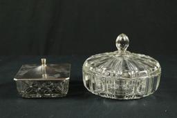 2 Covered Candy Dishes