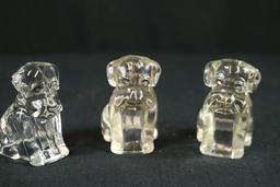 3 Glass Dogs
