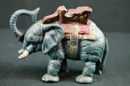 Antique Cast Iron Elephant Bank