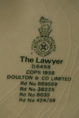 Royal Doulton "The Lawyer" Pitcher