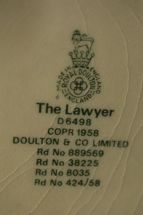 Royal Doulton "The Lawyer" Pitcher