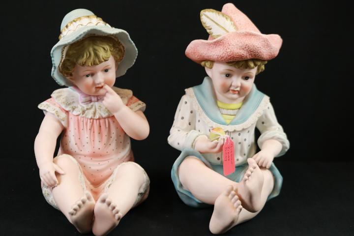 Girl & Boy Figurines By Sadler