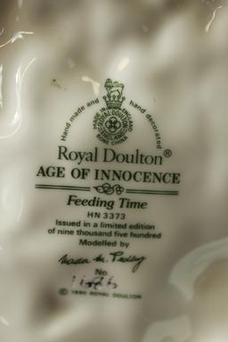 Royal Doulton Age Of Innocence "Feeding Time" Figurine