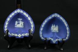 Pair Of Blue Wedgwood Plates