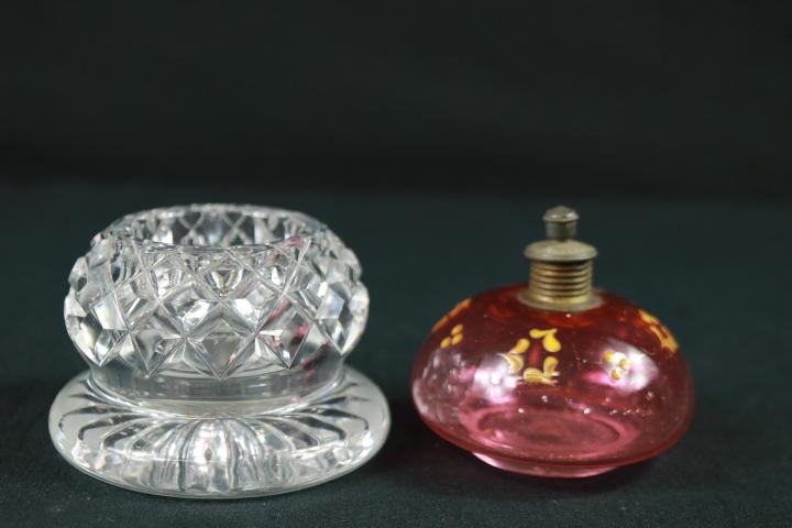 Crystal Ashtray & Small Burner