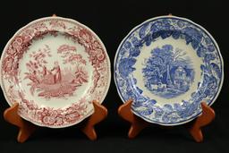 4 Spode Plates