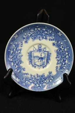 3 Blueware Plates