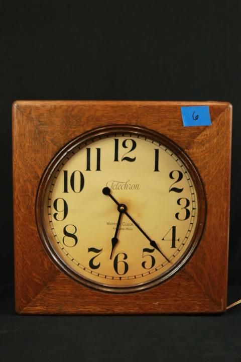 Telechron Oak Case Wall Clock