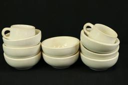 Carr China 8 Bowls & 2 Cups