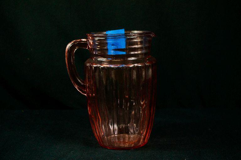 Pink Depression Glass Pitcher