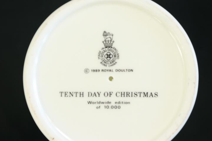 8 Royal Doulton Twelve Days Of Christmas Goblets