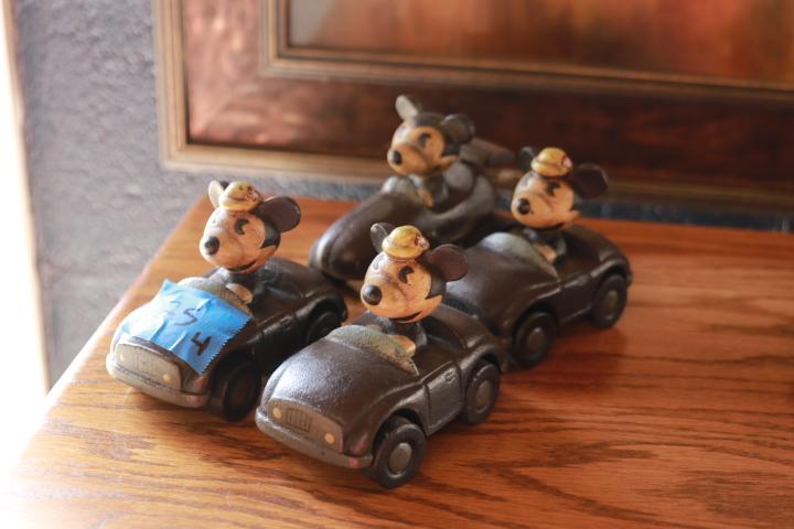 4 Cast Iron Toy Cars