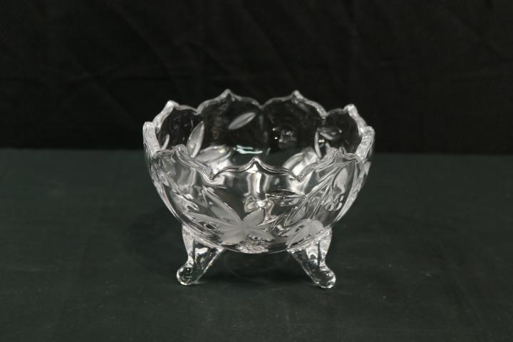 Footed Crystal Bowl