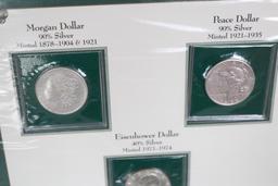 20th Century U.S. Silver Dollar Set
