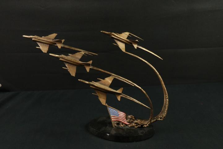 Franklin Mint Flight to Remembrance Bronze Sculpture