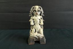 Antique Cast Iron Dog Door Stop