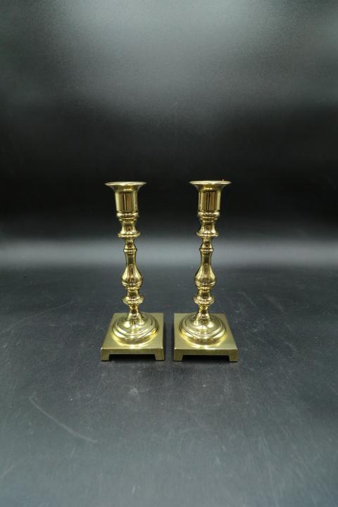 Pair Brass Candlesticks