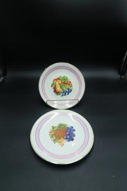 2 French Fruit Plates