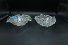 2 Antique Pressed Glass Bowls