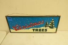 Christmas Tree Metal Sign